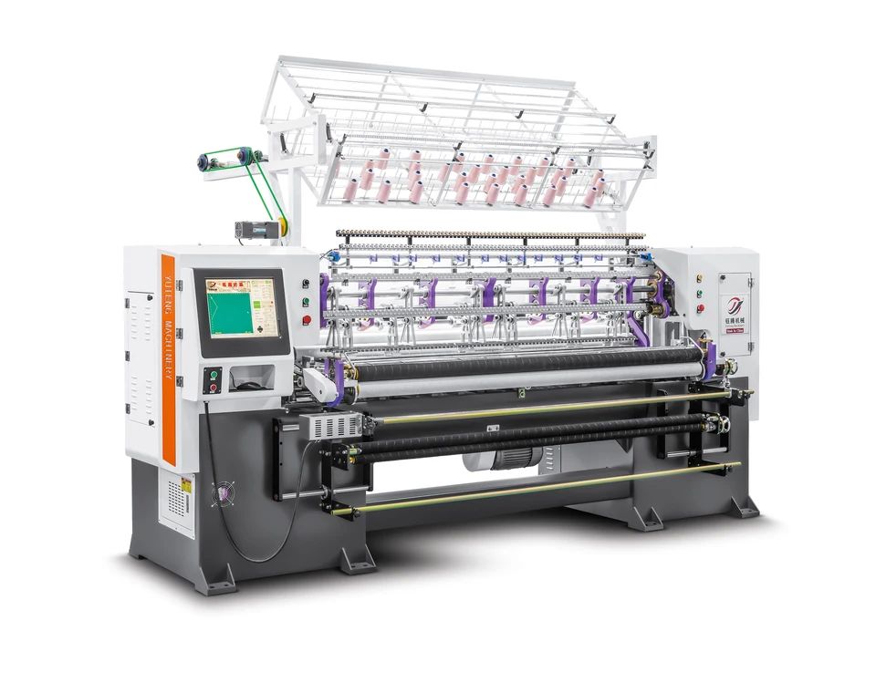 80 cali Ultra Wysokiej Szybkości Komputeryzowane Shuttle Multi Needle Quilting Machine For Garments Textile Fabric